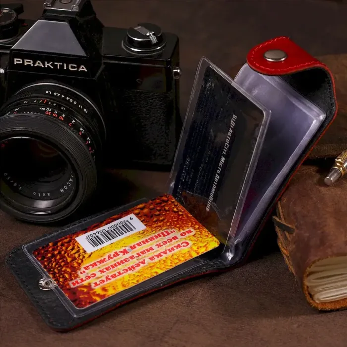 Холдер горизонтальный Shvigel 13913 кожаный Красный