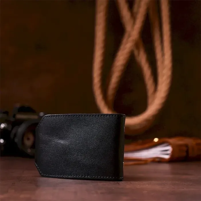 Холдер горизонтальний Shvigel 13915 шкіряний Чорний