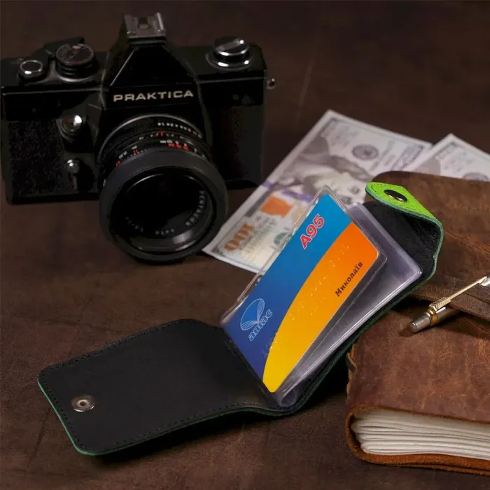 Холдер горизонтальный Shvigel 13916 кожаный Салатовый