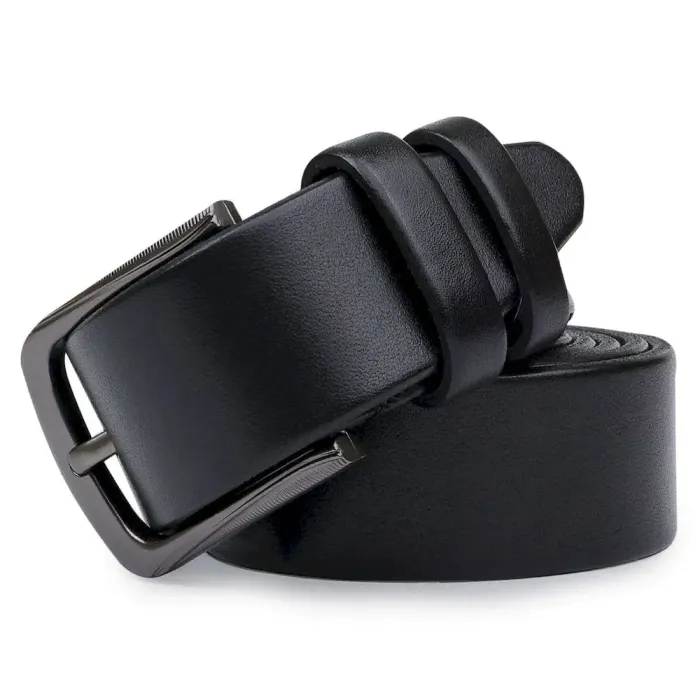 Классический ремень для мужчин Vintage 20708 Черный