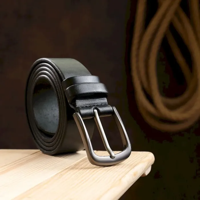 Классический ремень для мужчин Vintage 20708 Черный