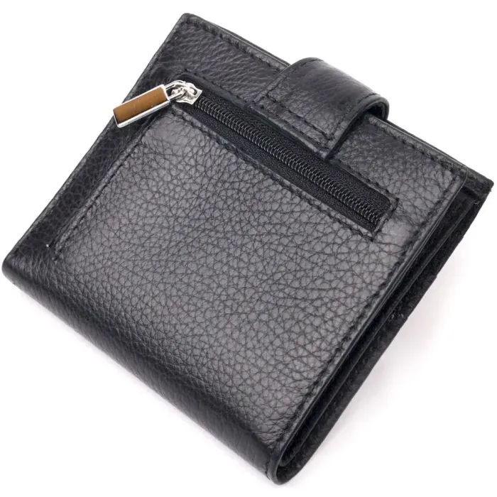Классический женский бумажник из натуральной кожи KARYA 20945 Черный