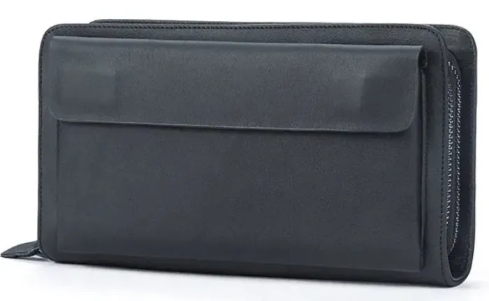 Клатч чоловічий з натуральної шкіри Vintage 14833 Чорний