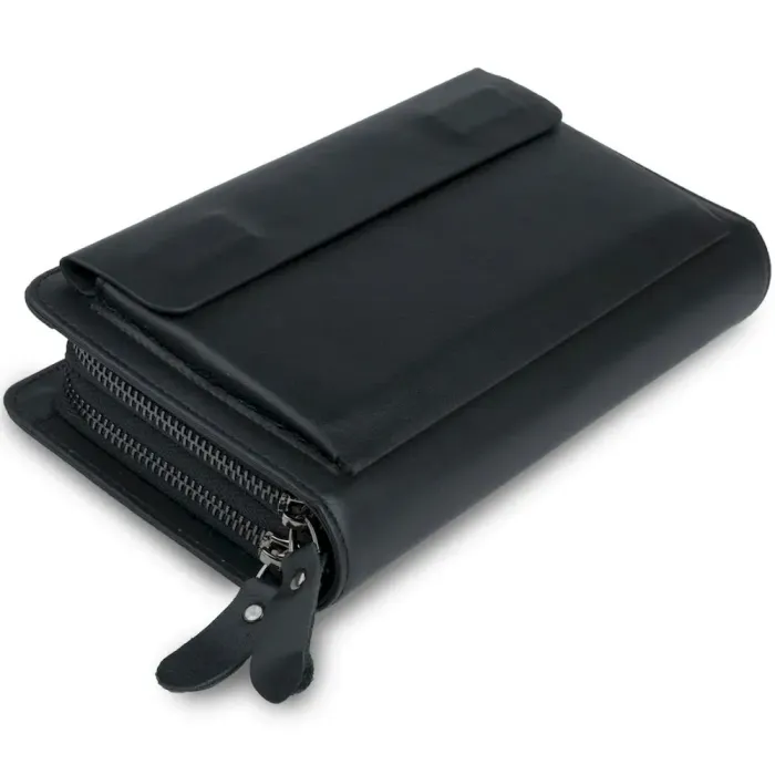 Клатч чоловічий з натуральної шкіри Vintage 14833 Чорний