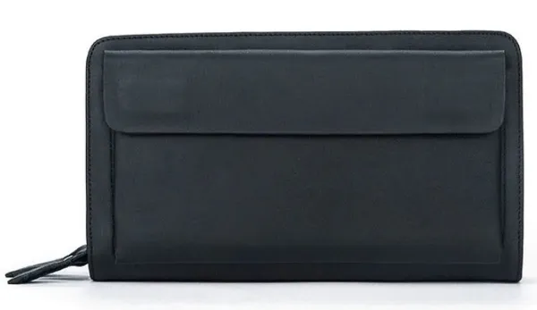 Клатч чоловічий з натуральної шкіри Vintage 14833 Чорний