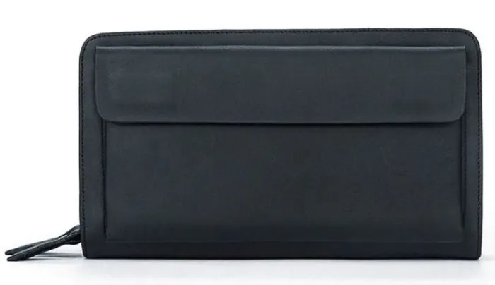 Клатч чоловічий з натуральної шкіри Vintage 14833 Чорний