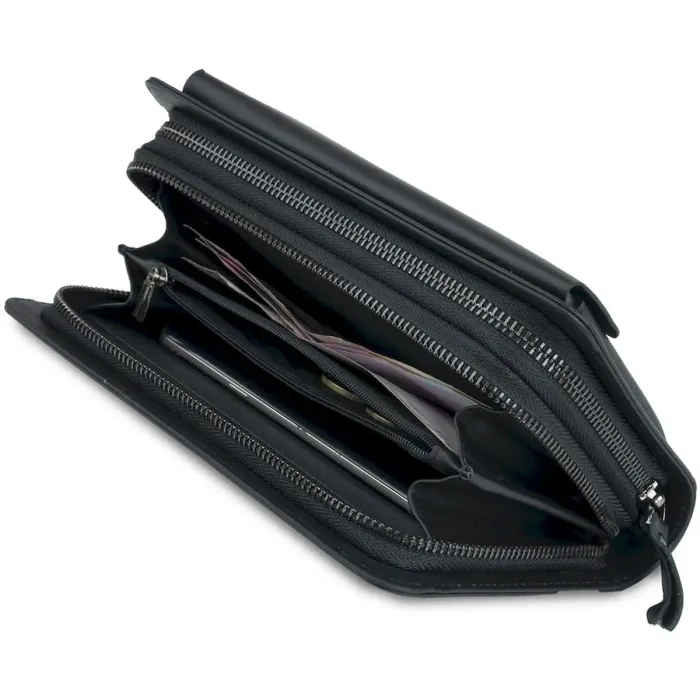 Клатч чоловічий з натуральної шкіри Vintage 14833 Чорний