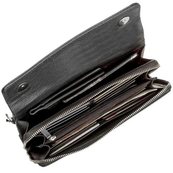 Клатч чоловічий KARYA 17248 шкіряний Чорний