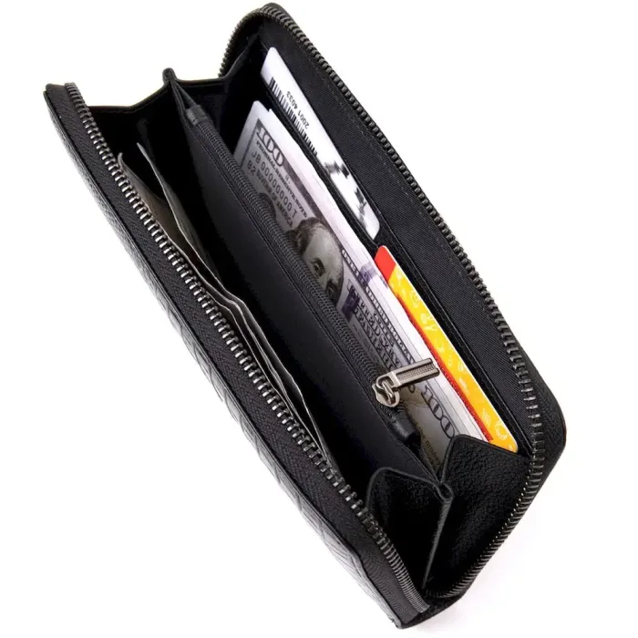 Клатч чоловічий під рептилію Vintage 20438 Чорне