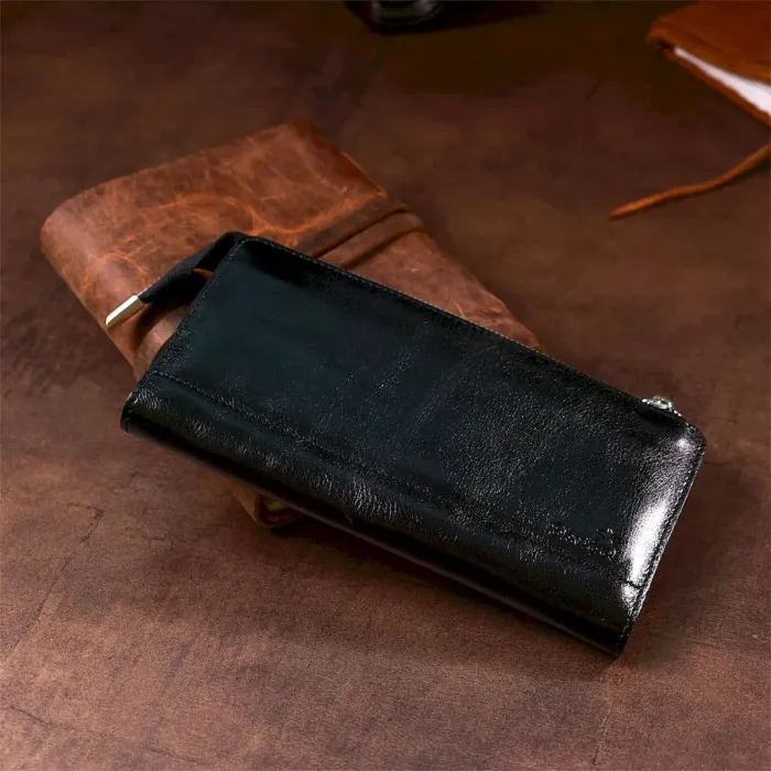 Клатч унисекс кожаный алькор SHVIGEL 16186 Черный