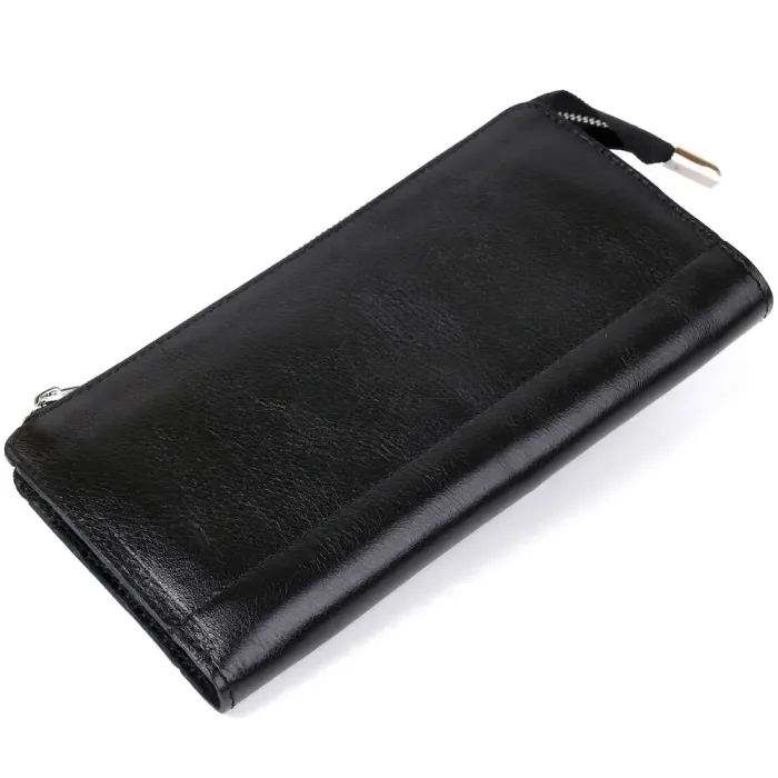 Клатч унисекс кожаный алькор SHVIGEL 16186 Черный