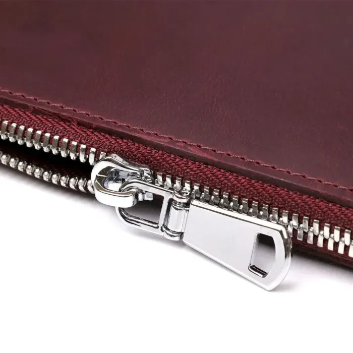 Клатч унисекс кожаный винтаж SHVIGEL 16187 Бордовый