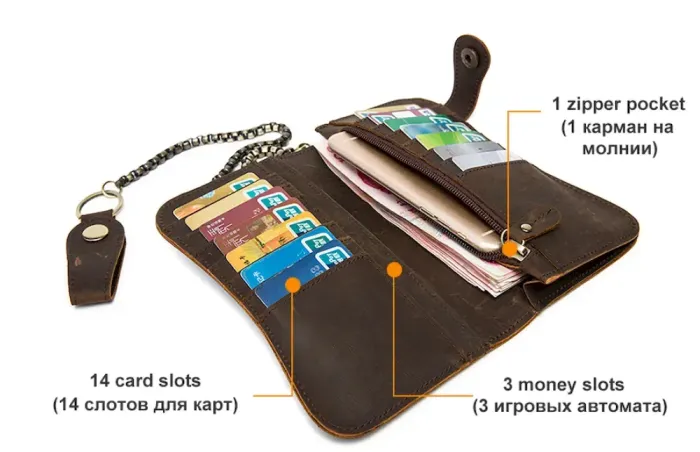 Клатч унісекс Vintage 20043 Коричневий