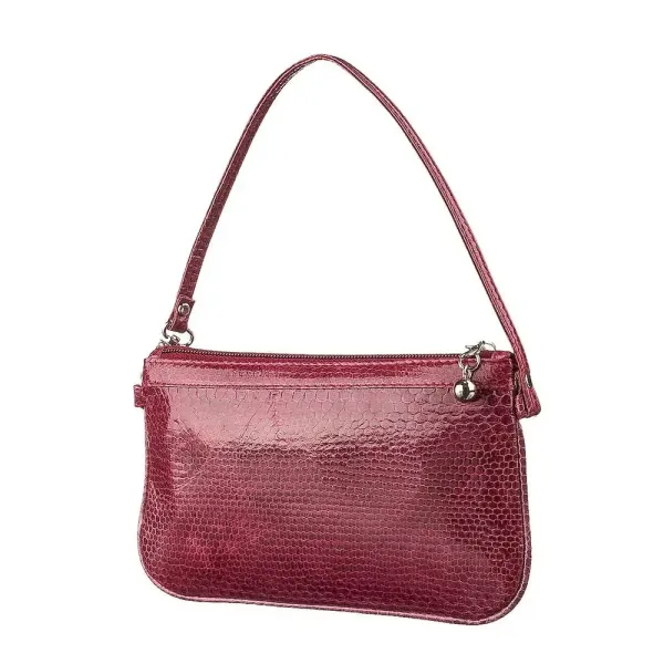 Жіночий клатч SEA SNAKE LEATHER 18283 з натуральної шкіри морської змії Бордовий