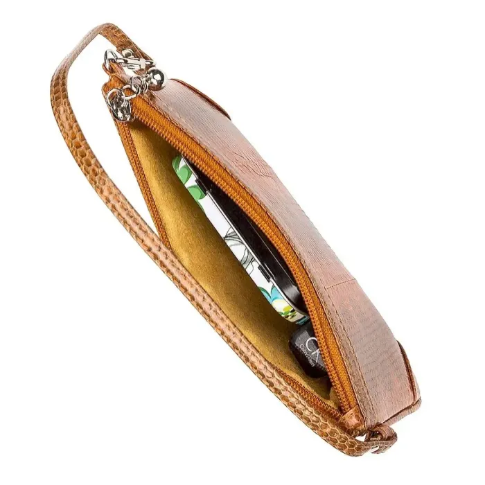 Жіночий клатч SEA SNAKE LEATHER 18284 з натуральної шкіри морської змії Коричневий