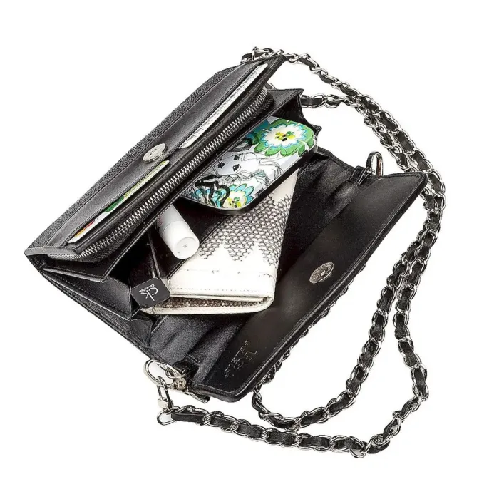 Жіночий клатч STINGRAY LEATHER 18272 з натуральної шкіри морського ската Чорний