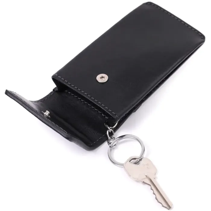 Ключниця футляр із натуральної шкіри GRANDE PELLE 22568 Чорний