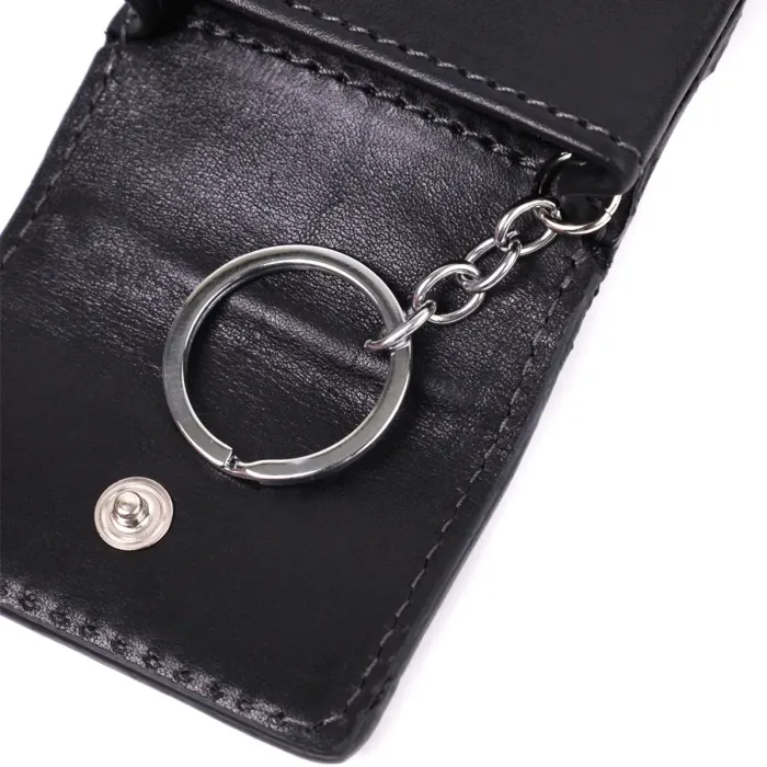 Ключниця футляр із натуральної шкіри GRANDE PELLE 22568 Чорний