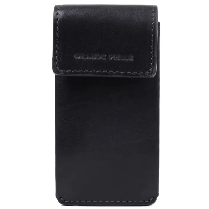 Ключниця футляр із натуральної шкіри GRANDE PELLE 22568 Чорний