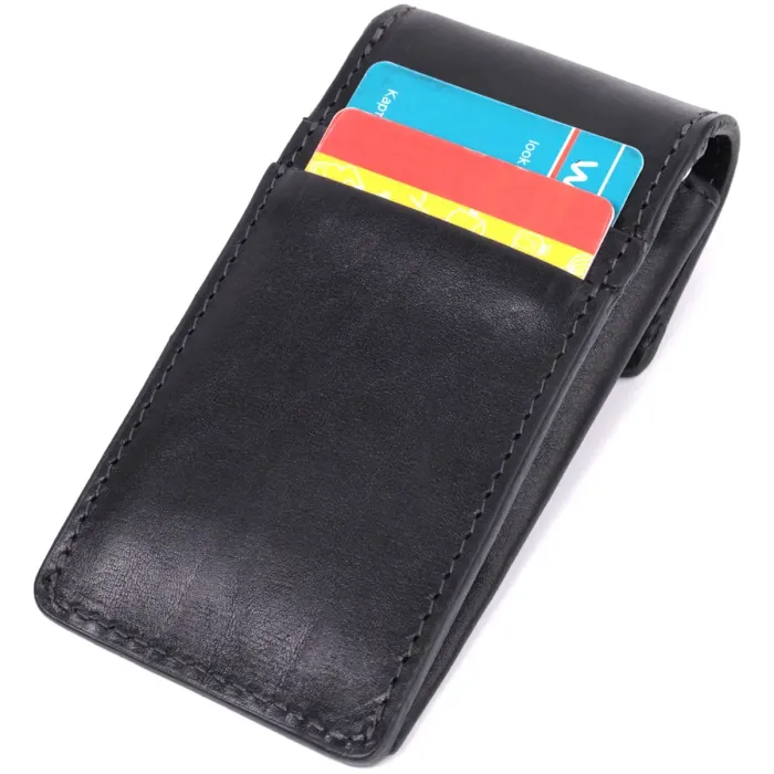 Ключниця футляр із натуральної шкіри GRANDE PELLE 22568 Чорний