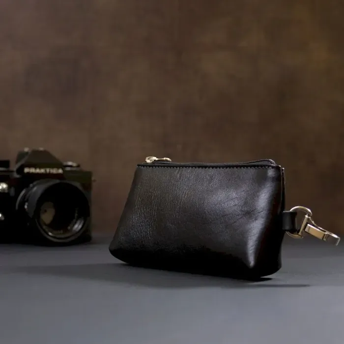 Ключниця з монетницею GRANDE PELLE 11371 Чорний