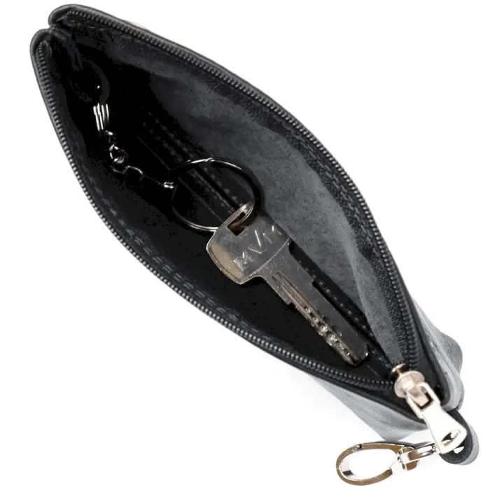 Ключниця з монетницею GRANDE PELLE 11371 Чорний
