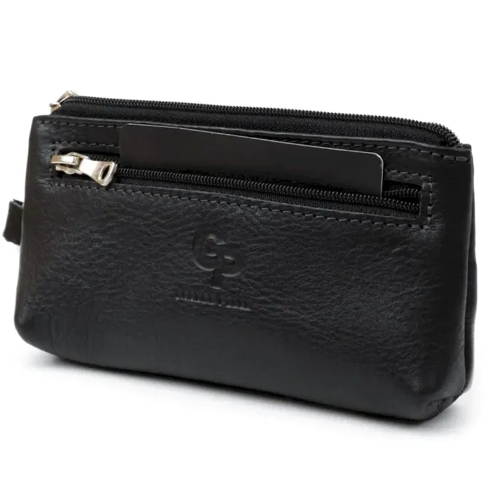 Ключниця з монетницею GRANDE PELLE 11371 Чорний