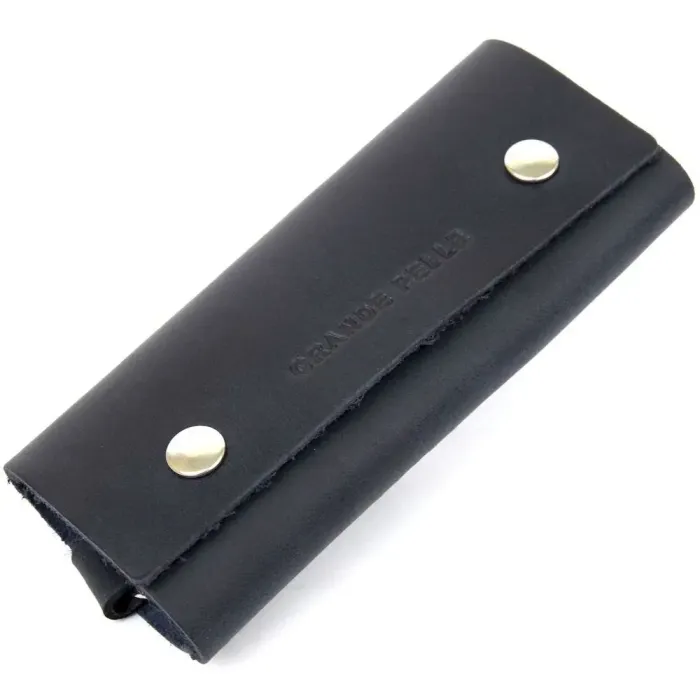 Ключниця тубус шкіряна на кнопках Grande Pelle 11343