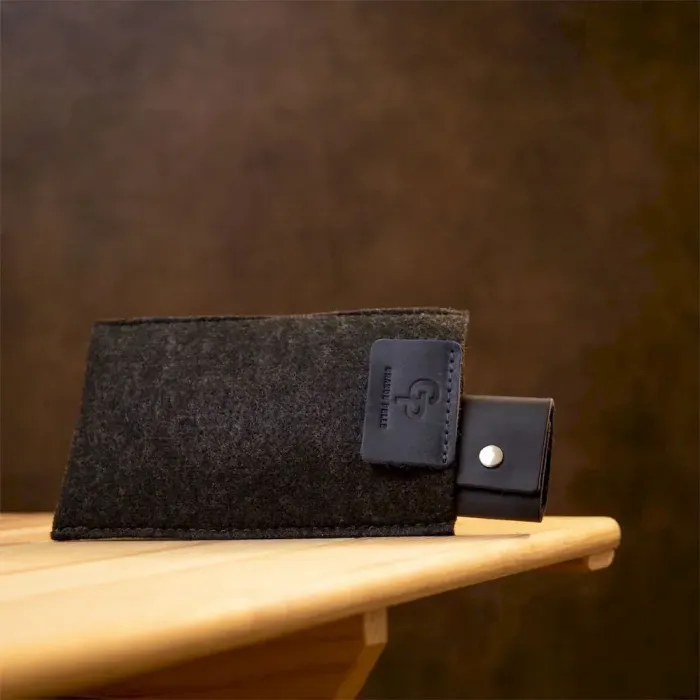 Ключниця тубус шкіряна на кнопках Grande Pelle 11343