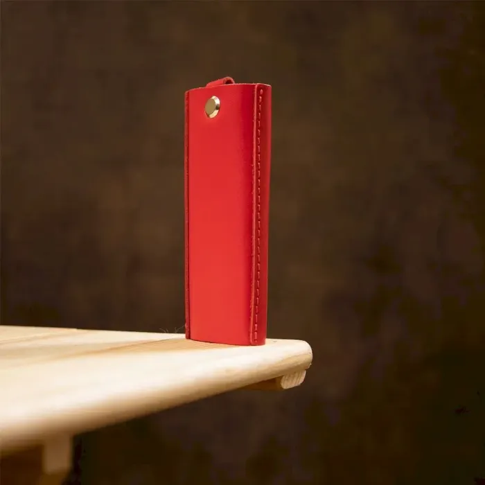 Ключниця тубус шкіряна на кнопках Grande Pelle 11347