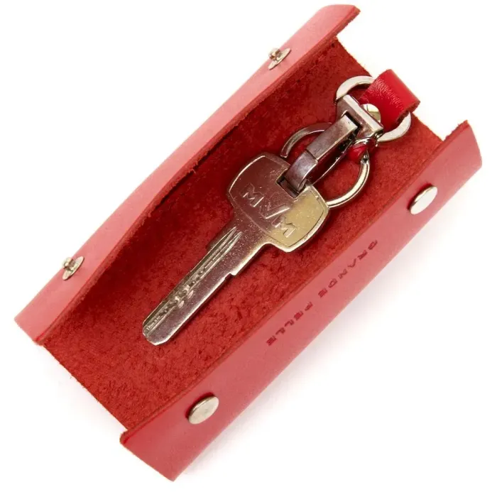 Ключниця тубус шкіряна на кнопках Grande Pelle 11347