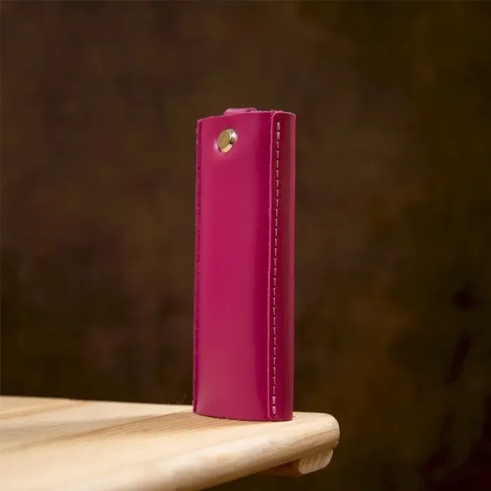 Ключниця тубус шкіряна на кнопках Grande Pelle 11349