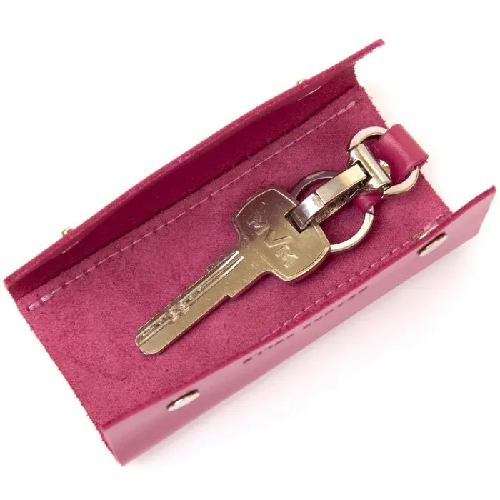 Ключниця тубус шкіряна на кнопках Grande Pelle 11349