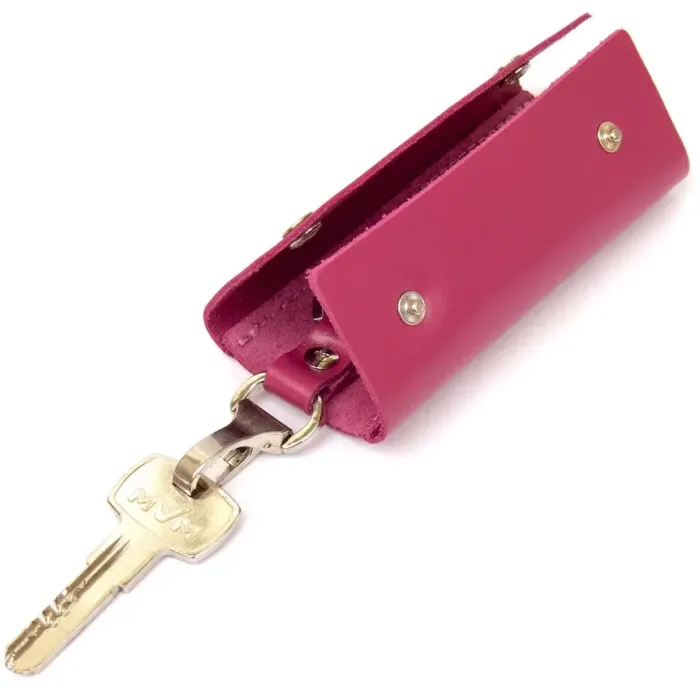 Ключниця тубус шкіряна на кнопках Grande Pelle 11349