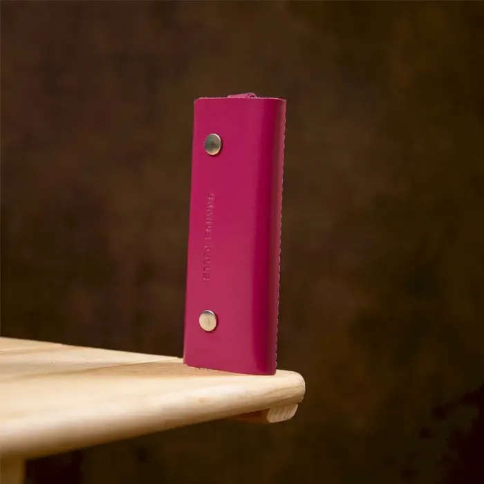 Ключниця тубус шкіряна на кнопках Grande Pelle 11349