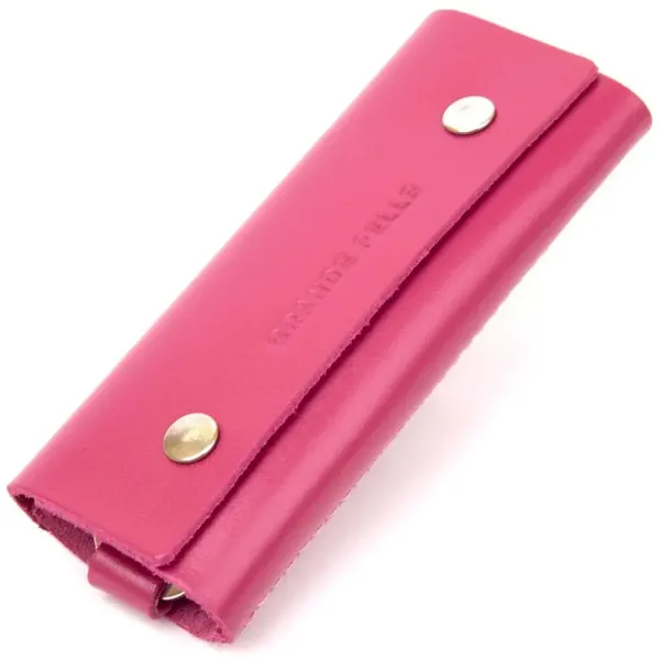 Ключниця тубус шкіряна на кнопках Grande Pelle 11349