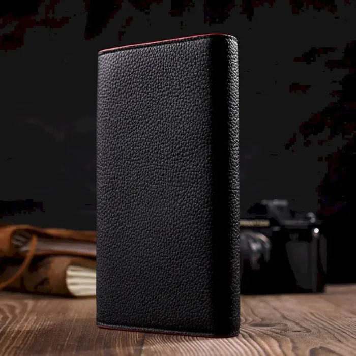 Комбіноване жіноче містке портмоне з натуральної шкіри Tony Bellucci 21973 Чорний