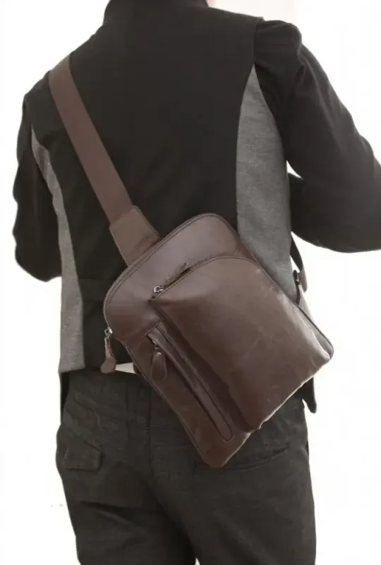 Рюкзак Vintage 14186 шкіряний Коричневий