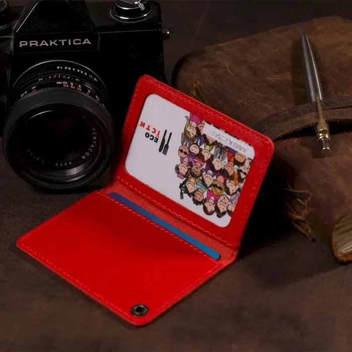 Компактна обкладинка на документи МВС України SHVIGEL 13978 Червона