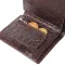 Компактное мужское портмоне из натуральной фактурной кожи CANPELLINI 21496 Коричневое