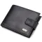 Компактне портмоне для чоловіків з натуральної гладкої шкіри CANPELLINI 21750 Чорне
