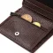 Компактне портмоне для чоловіків з натуральної зернистої шкіри CANPELLINI 21740 Коричневе