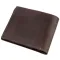 Компактне портмоне комбі унісекс GRANDE PELLE 11227 Темно-Коричневе