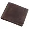 Компактне портмоне комбі унісекс GRANDE PELLE 11227 Темно-Коричневе
