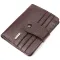 Компактный кошелек для мужчин из натуральной зернистой кожи CANPELLINI 21686 Коричневый