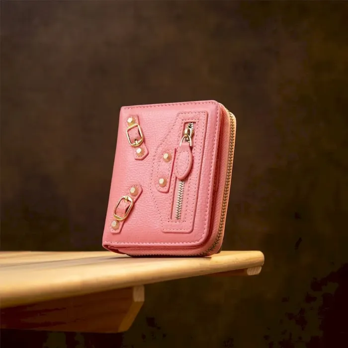Компактний гаманець для жінок Guxilai 19393 Рожевий