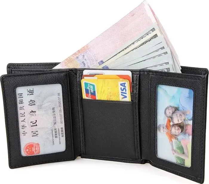 Гаманець Vintage 14456 Чорний