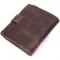 Компактный мужской кошелек в винтажной коже KARYA 21372 Коричневый