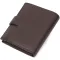 Компактний чоловічий вертикальний гаманець із натуральної шкіри флотар BOND 22002 Коричневий
