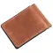 Компактний затискач для грошей без застібки GRANDE PELLE 11241 Коричневий